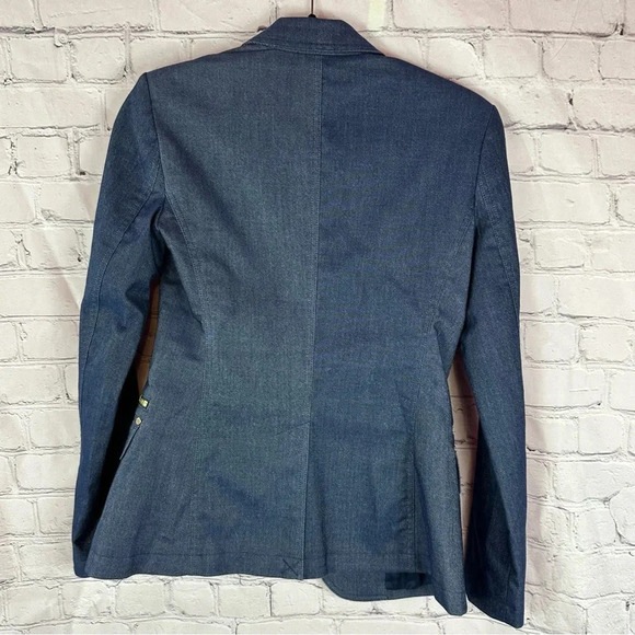 Michael Michael Kors cotton blend blazer size 0 gold toned details - Picture 5 of 11